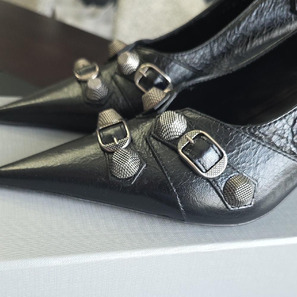 Balenciaga Black Studded Heels - Picture 4 of 10